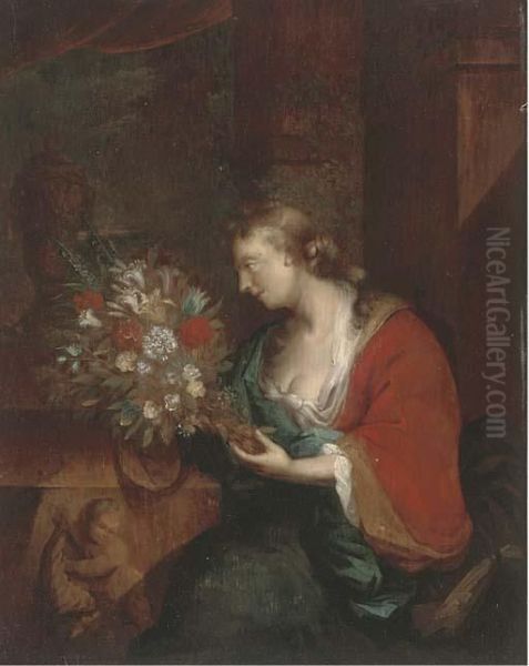 Portrait Of A Lady Oil Painting by Adriaen Van Der Werff