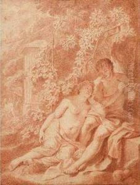 Daphnis Et Chloe Oil Painting by Adriaen Van Der Werff