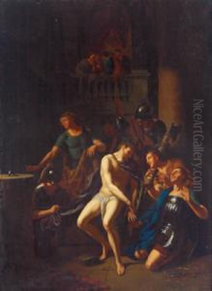 Die Verspottung Christi Oil Painting by Adriaen Van Der Werff