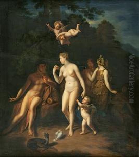 Judgement Of Paris Oil Painting by Adriaen Van Der Werff