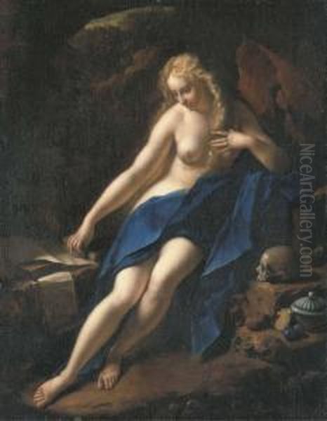 The Penitent Magdalene Oil Painting by Adriaen Van Der Werff