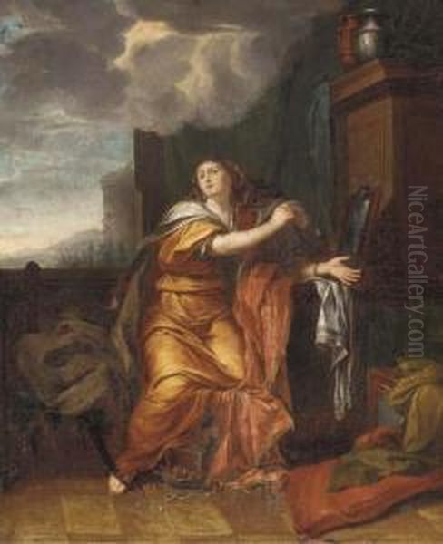 An Allegory Of Vanity Oil Painting by Adriaen Van Der Werff