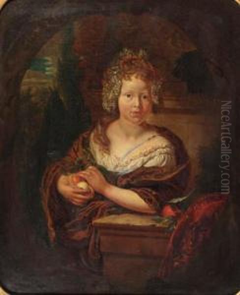 Portrait Of A Girl Oil Painting by Adriaen Van Der Werff