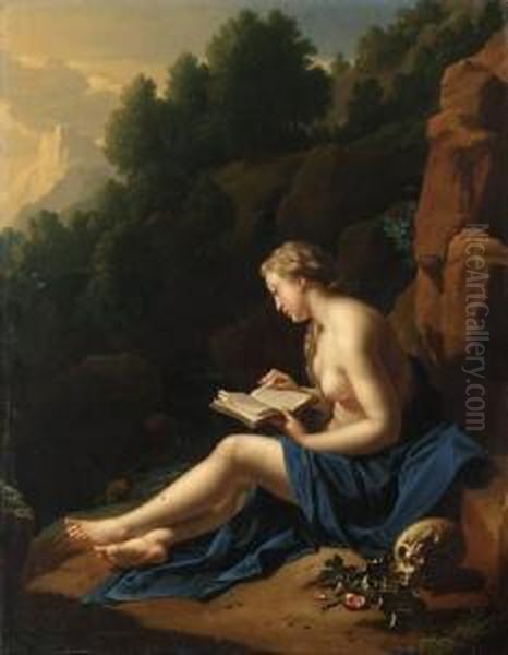 The Penitent Magdalen Oil Painting by Adriaen Van Der Werff