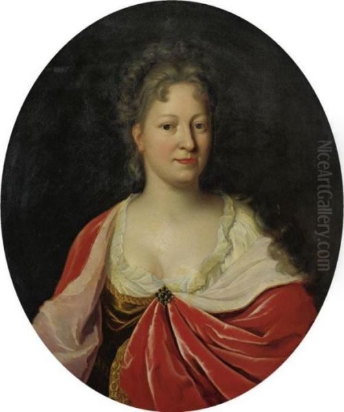 Portrait Of A Lady Oil Painting by Pieter van der Werff