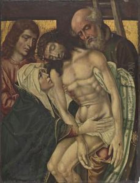 The Descent From The Cross Oil Painting by Rogier van der Weyden