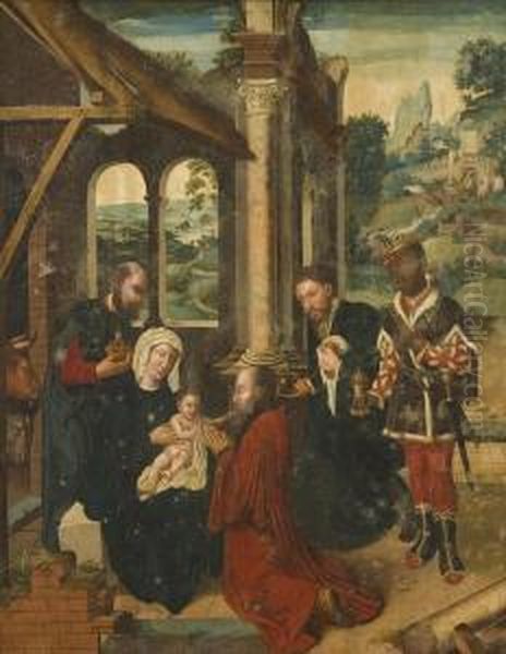 Adorazione Dei Magi Oil Painting by Rogier van der Weyden