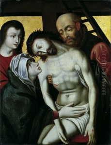 Die Kreuzabnahme. Oil Painting by Rogier van der Weyden