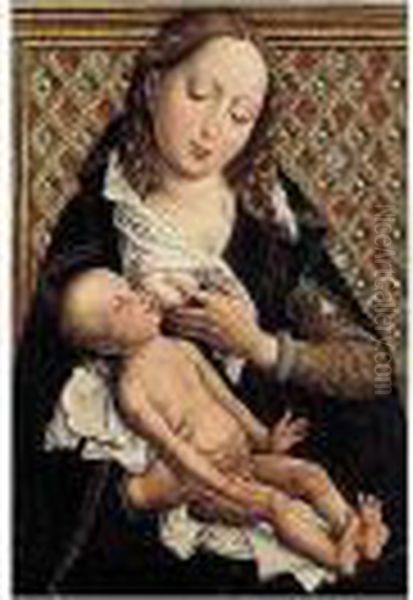 The Virgin And Child (virgo Lactans) Oil Painting by Rogier van der Weyden