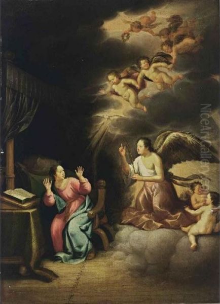 The Annunciation Oil Painting by Thomas van der Wilt