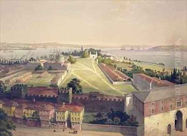 Panorama of Constantinople Oil Painting by Gaspard Fossati