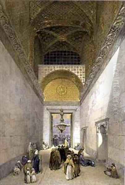 Haghia Sophia plate 1 principal entrance to the mosque Oil Painting by Gaspard Fossati