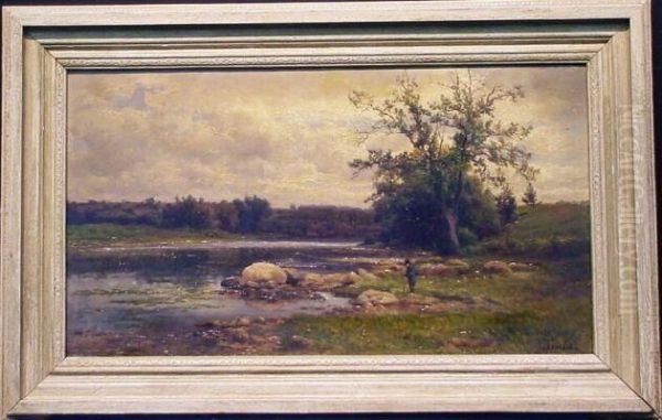 Landscape Oil Painting by Hendrik D. Kruseman Van Elten