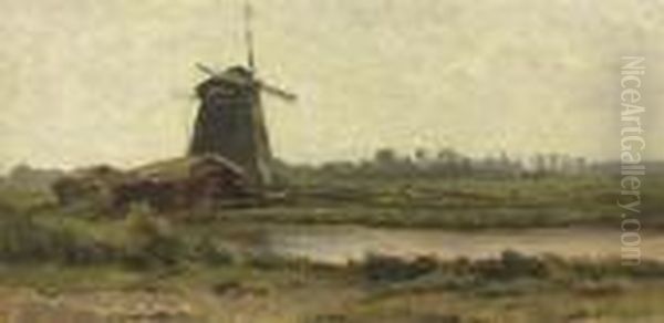 A Polderlandscape At Dawn Oil Painting by Adriaen van Everdingen