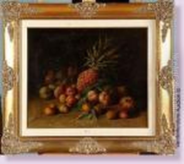 Nature Morte Aux Fruits Oil Painting by Joseph Van Genegen