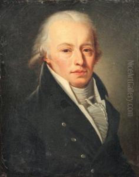 Portrait De Monsieur De Boinvilliers Oil Painting by Henri Nicolas Van Gorp