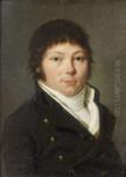 Portrait D'homme Oil Painting by Henri Nicolas Van Gorp