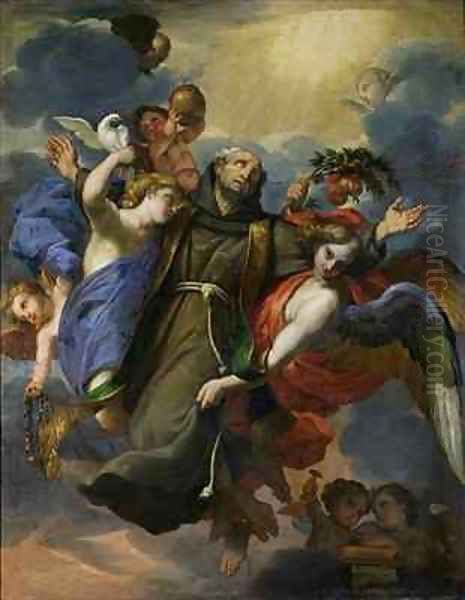 The Ecstasy of St Peter of Alcantara 1499-1562 Oil Painting by Claude Francois