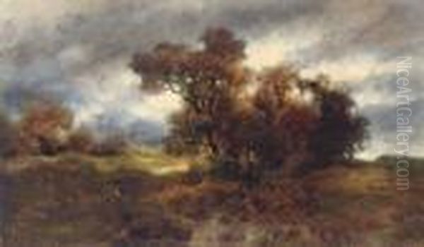 Landschaft Bei Aufkommenden Unwetter Oil Painting by Remigius Adriannus van Haanen