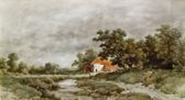 Landschaft * Oil Painting by Remigius Adriannus van Haanen