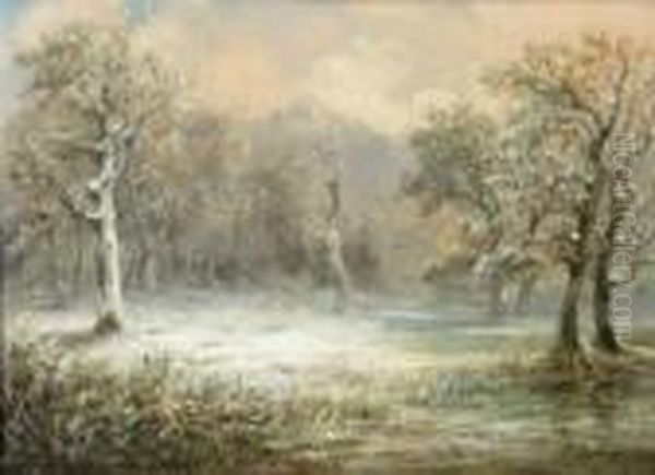 Landscape Oil Painting by Remigius Adriannus van Haanen