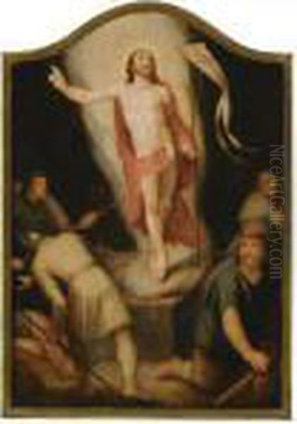 The Resurrection Of Christ Oil Painting by Cornelis Cornelisz Van Haarlem