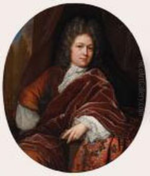 Portrait Of Francois Van Bredehoff Oil Painting by Jan van Haensbergen