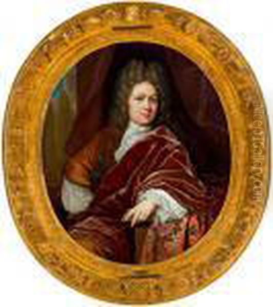 Ritratto Di Adriaan Van Bredehoff Oil Painting by Jan van Haensbergen