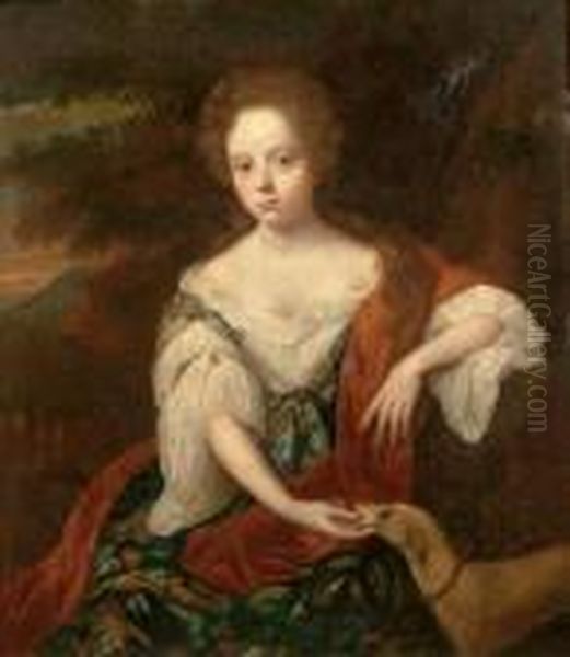 Portrait Of A Young Lady Oil Painting by Jan van Haensbergen