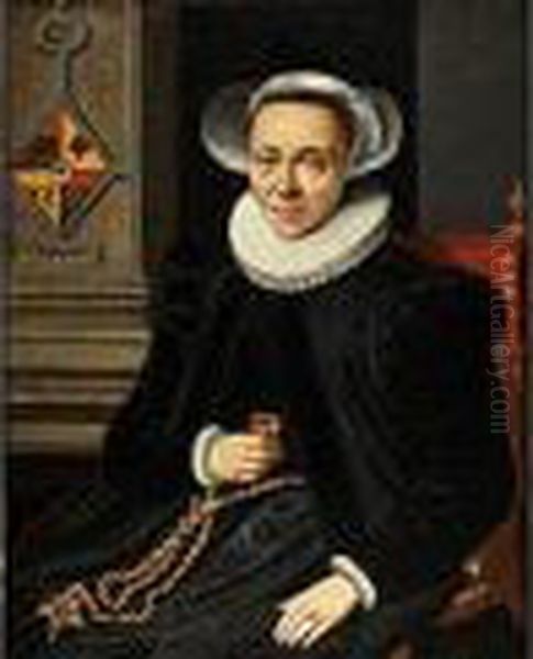 Portrait Einer Hollandischen Burgersfrau Mit Halskrause Oil Painting by Maerten van Heemskerck