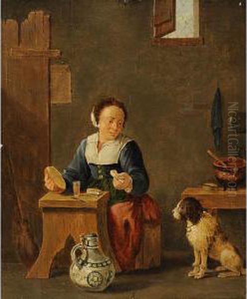 L'ora Della Merenda Oil Painting by Matheus van Helmont