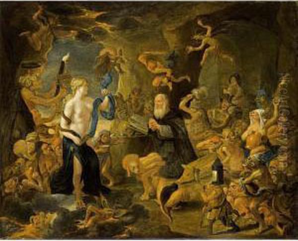 The Temptation Of St. Anthony Oil Painting by Matheus van Helmont