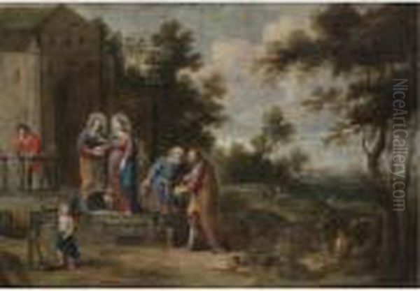 The Visitation Oil Painting by Willem Van Herp