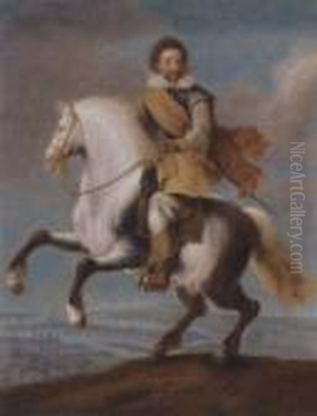 Prince Frederick Heinrich Of The Netherlands Oil Painting by Paulus Van Hillegaert