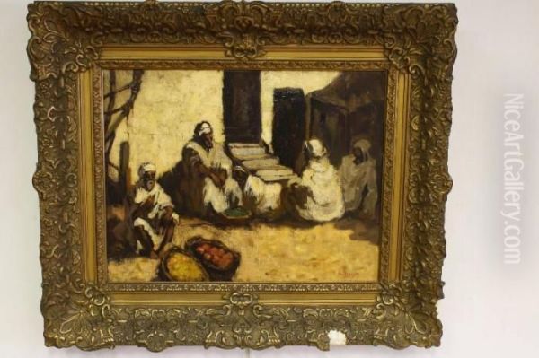 Middagstemming Marrakech, Marokko Oil Painting by Hubertus, Huib Van Hove