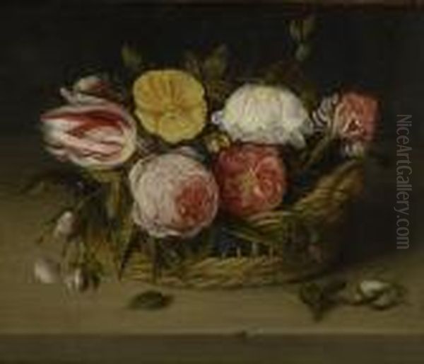 Blumenstillleben. Oil Painting by Jan van Kessel