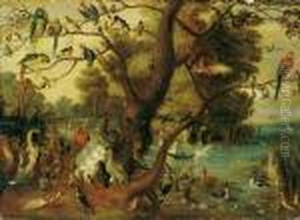 Schule Oil Painting by Jan van Kessel