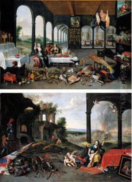 An Allegory Of Taste Oil Painting by Jan van Kessel