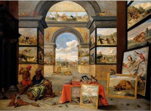 The Continent Of Africa Oil Painting by Jan van Kessel