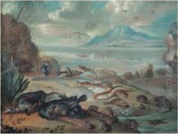 Allegorie De L'eau Oil Painting by Jan van Kessel