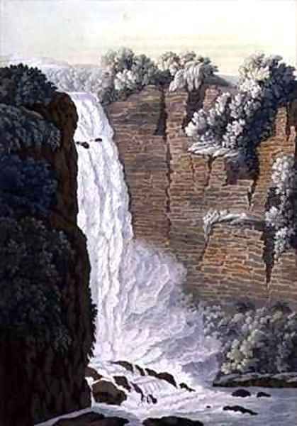 Tequendama Waterfall on the Bogota river Colombia Oil Painting by Gerolamo Fumagalli