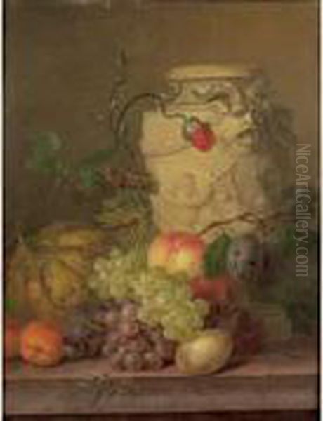 Nature Morte Au Vase Oil Painting by Willem van Leen