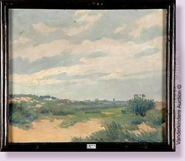 Paysage De Campine Oil Painting by Karel Van Lerberghe