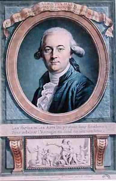 Portrait of Valentin Hauy 1745-1822 Oil Painting by Favart, Genevieve