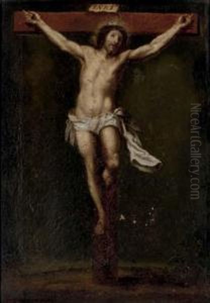 The Crucifixion Oil Painting by Pieter van Lint