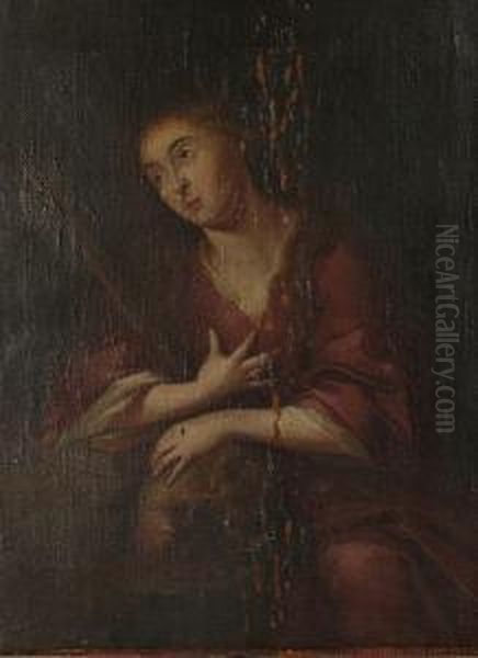 The Penitent Magdalene. Oil Painting by Pieter van Lint