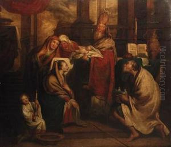 The Presentation In The Temple Oil Painting by Pieter van Lint