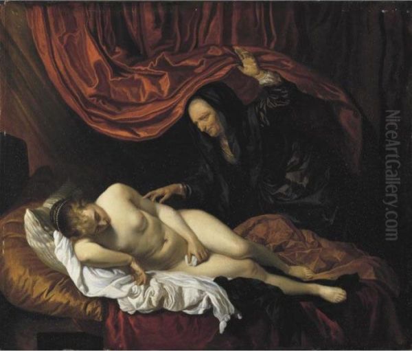 Danae Oil Painting by Jacob van Loo