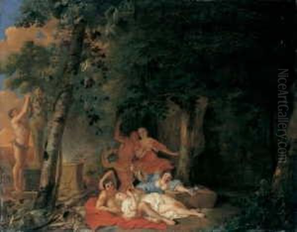 Bacchanal. Oil Painting by Jacob van Loo