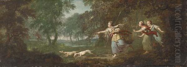 Diana And Actaeon Oil Painting by Jacob van Loo